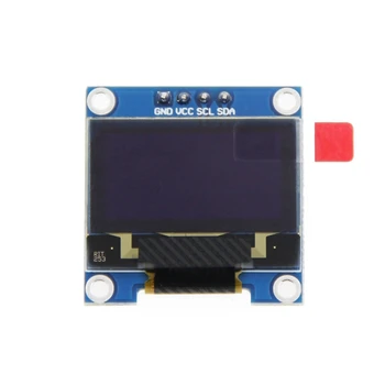 0.96 colių IIC I2C Serial GND 128X64 OLED LCD LED ekrano modulis SSD1306 skirtas Arduino Kit Mėlynas ekranas