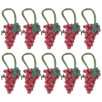 10 vnt Biuro miniatiūriniai vynuogių modeliai Rankinis namų aksesuaras Derva Dirbtinis dekoras