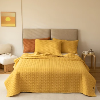 100% medvilninė lovatiesė ant lovos užvalkalo šiaurietiško stiliaus dvigulės lovos paklodės antklodė lovai pledas Summer Quilt Bed antklodės sofos užvalkalas
