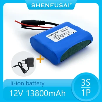 100%. New.12V.13800 mAh.3S1P.Batterie Au Lithium.18650.Batterie Au Lithium Pack Protection Conseil Rechargeable.1A Chargeur.