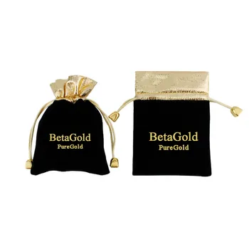 100vnt aksominis krepšys 10*12cm su aukso spalvos logotipu Rdesign.lt standartinis siuntimas