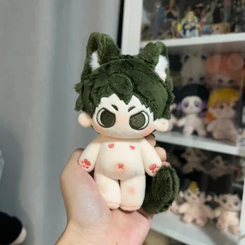 10cm Anime Haikyuu!! Ushijima Wakatoshi Mini pliušinė medvilnė Įdaryta lėlė Mielas pliušinis nuogas kūnas Cosplay Kawaii Kalėdų dovana