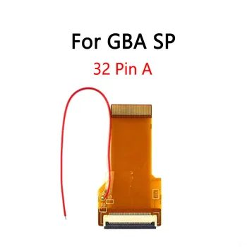 10PCS/lot, skirta GBA SP LCD foninio apšvietimo kabelio juostelei 32Pin 40 Pin Cable AGS 101 Foninio apšvietimo adapterio ekrano modifikacija
