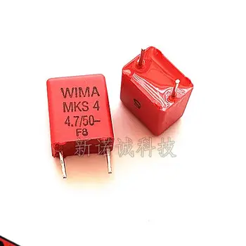 10PCS/Weimar kondensatorius WIMA 50V 475 4.7UF 50V 4U7 MKS4 Kaištis Atstumas 7.5mm Trumpas kaištis