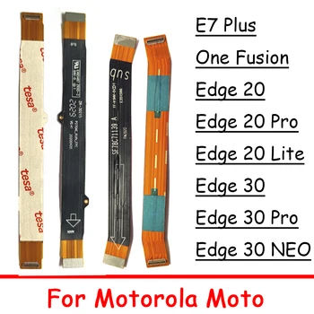10vnt/lots Nauja pagrindinė plokštė Moto E7 Plus E5 E4 Plus One Vision Hyper Macro pagrindinė plokštė Pagrindinė plokštė Jungtis Plokštė Lankstus kabelis