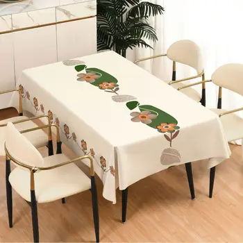 1380143 Vėjo stalo audinys namų arbatos stalo audinys medvilninis linas stačiakampis paprastas stalo audinys stalo kilimėlis
