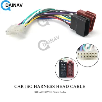 15-111 Automobilio ISO diržų galvutės kabelis AUDIOVOX stereofoninio radijo laido adapterio kištuko laidų jungties kabeliui