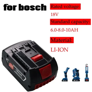 18V elektrinio įrankio baterija 6.0/8.0/10.0Ah suderinama su BAT609 610 618619 tinka 