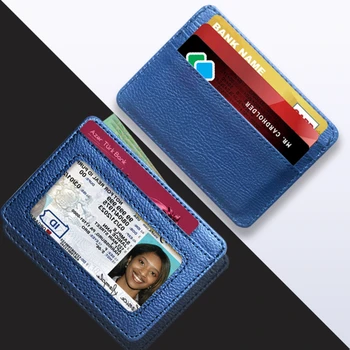 1PC kortelių turėtojas Slim Bank kreditinės kortelės ID kortelės Cover Coin Pouch Case Wallet Organizer Women Men Business Card Holder Piniginės