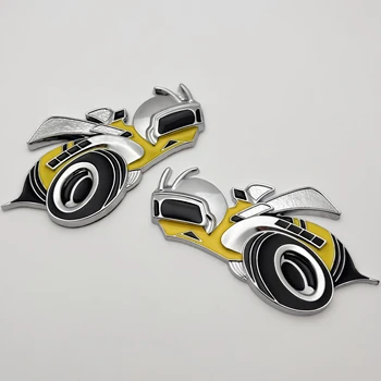 1Pcs 3D kamanių emblemos lipdukai Madingas bičių ženklelis Lipdukas automobilio priekinių durų šoninis sparnas Sparnas Galinis bagažinės buferis Automobilio priedai
