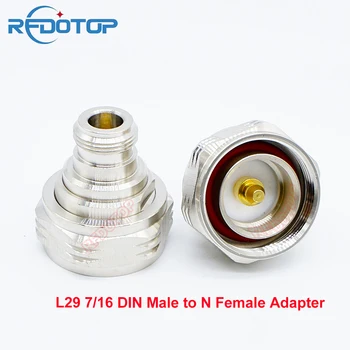 1PCS L29 7/16 DIN vyriškas kištukas į L16 N Moteriškas lizdas WiFi radijo antenos jungčiai L16 N į L29 7/16 DIN RF adapteris didmeninė prekyba
