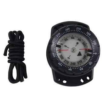 1Set Elastic Rope Diver Povandeninės krypties laikrodžio įrangos priedas Juoda ir sidabrinė