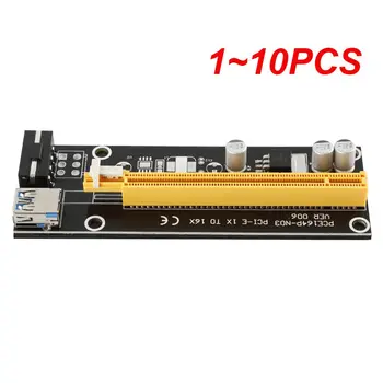 1~10PCS 0.6M 1M VER006S PCI-E 1X į 16X stovo plokštė PCIe plėstuvas SATA į 4Pin Power USB 3.0 kabelis vaizdo vaizdo plokštei