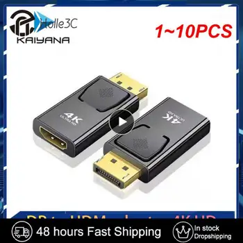 1~10PCS DisplayPort į HDMI suderinamas adapteris DP Male to Female HDMI suderinamas vaizdo garso kabelis 4K 1080P PC TV nešiojamas kompiuteris