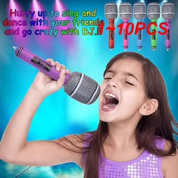 1~10PCS Pripučiami mikrofonai susprogdina pripučiamus mikrofonus Rekvizitai Žaislai muzikiniam koncertui Teminiai vakarėlio gimtadienio žaislai