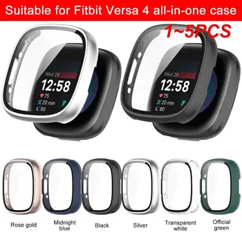 1~5PCS ekrano apsaugos dėklas, skirtas Fitbit Sense 2 Versa 4 Versa4 Smartwatch Full Coverage PC apsauginis dangtelis plaunamas buferis