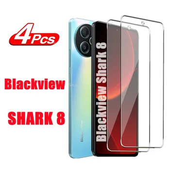 2/4vnt SHARK 8 ekrano apsauginė stiklo plėvelė Blackview SHARK 8 grūdintas 9H stiklas SHARK 8 ekrano stiklui