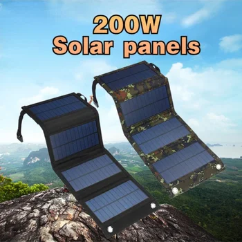 200W 5V sulankstomas nešiojamas saulės kolektorius Mobilus elektroninis produktas 