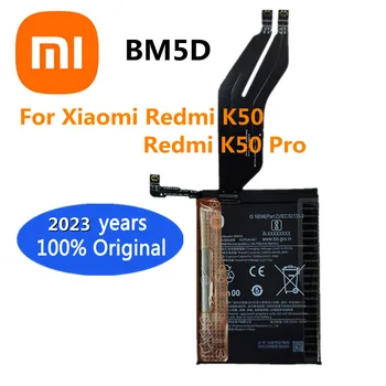 2023 metai Didelis Qulity Xiao mi 100% originali baterija BM5D skirta Xiaomi Redmi K50 / Redmi K50 Pro 5500mAh Telefonas Bateria baterijos