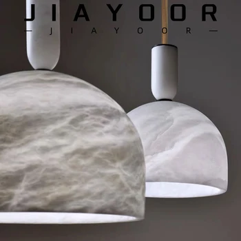 2023 Modernus LED marmuro viengalvis lovos šviestuvas Vidaus miegamojo apšvietimas Pakabinamos dubens formos lempos nemokamai pristatomos