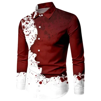 2023 Vyriški aukštos kokybės marškiniai ilgomis rankovėmis Mada Naujas polo mygtukas Atsitiktinis lauko vakarėlis Patogus minkštas vyriškas viršus