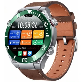 2024 Naujas HK5 HERO išmanusis laikrodis Vyrai AMOLED ekrano kompasas NFC Bluetooth skambučių GPS sekimo priemonė Sveikatos stebėjimo išmaniųjų laikrodžių muzikos grotuvas