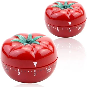 2024 Virtuvės laikmatis Kepimo žadintuvas, pomidorų priminimas Mechaninis atgalinės atskaitos laikmatis, 360 laipsnių mechaninis 60 minučių laikmatis