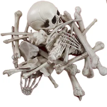 28vnt/rinkinys Helovino skeleto skeleto filmas ir televizija Išsklaidyti kaulai Pakuotė Vaiduoklių namų plastikiniai rekvizitai Teroras