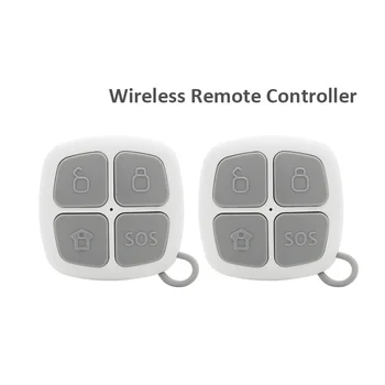 2pcs/lot 433MHz Nešiojamas mini mažas belaidis nuotolinio valdymo pultas su 4 mygtukais Smart Home G90B Plus apsaugos signalizacijos sistemai