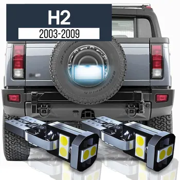 2vnt LED valstybinio numerio lempa Canbus priedai Hummer H2 2003-2009 2004 2005 2006 2007 2008
