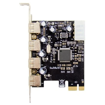 2X 4 prievadas USB 2.0 PCI-E darbalaukio išplėtimo kortelė 480Mbps palaikymas USB1.1 įrenginio kortelė MCS9990 skirta 