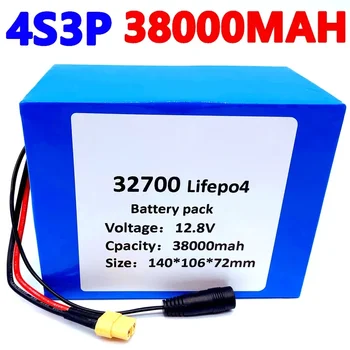 32700 Lifepo4 Batterij 4S3P 12.8V 38Ah 4S 40A 100A Evenwichtige Bms voor Elektrische Boot En Ononderbroken Power Supply 12V