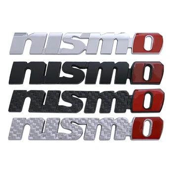 3d Metalinės automobilių raidės Nismo lipdukas Priekinės grotelės Nissan Sentra 350z 370z Juke Patrol y62 Tiida Nismo emblemos logotipo priedai