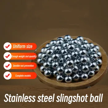 5-10mm Plieninis rutulys Įvairaus dydžio rutulinis stropas Medžioklė Didelis anglinis plienas Slingshot Ball Slingshot Karšta medžioklė lauke