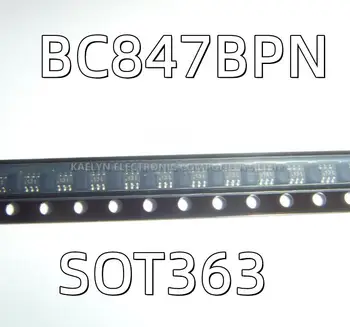 50Pcs/lot BC847 BC847BPN 13T Bipolinis (BJT) tranzistoriaus masyvas NPN, PNP 45V 100mA 100MHz 300mW Paviršinis laikiklis SOT363
