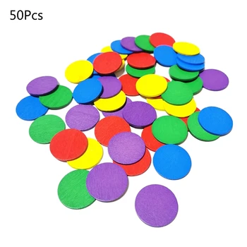 50X Ankstyvoji matematika Manipuliatorius vaikams Mokymo priemonės Medinis spalvingas skaičiavimas Ikimokyklinio amžiaus vaikų mokomasis žaislas 3-6 metų vaikai
