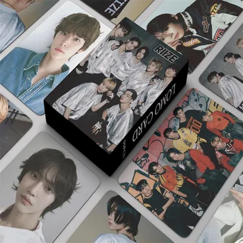 55Pcs/Set Kpop Idol Group RIIZE Naujas albumas Talk Saxy Lomo Card Photo HD Printed Photo Card WONBIN SOHEE ANTON Gerbėjų dovanų serija