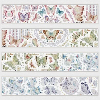 5M Vintage Butterfly Lace Journal medžiagos dekoravimo PET juosta