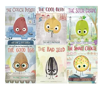 5PCS Išmanusis slapukas Bloga sėkla Gera kiaušinių kušetė Bulvės Cool Bean Angliška paveikslėlių knyga Istorijų knyga Vaikai Skaitantys Švietimas