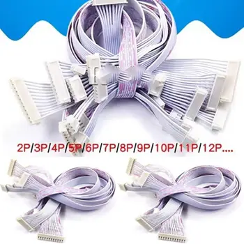 5Pcs XH2.54mm žingsnio dvigubos galvutės kabelis 6P / 7P / 8P / 9P / 10P / 11P / 12P jungties kabelis Nauji kabelių priedai XH2.54 kištukui