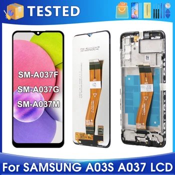 6.5''A03S skirta Samsung For Ori A037F A037M A037G A037U A037W LCD ekranas Jutiklinio ekrano skaitmeninimo priemonės rinkinio pakeitimas