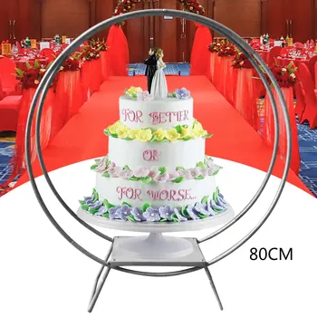80cm Tortų vitrina Gėlių balionų tortai Vestuvinis lanko dekoro stovas Tortų vitrinos stovas