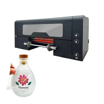 A3 Tiksli laminatoriaus spausdinimo mašina Dvigubo metalo tekstilės plastikinis maišelis Stiklas 2 in 1 plėvelės ritininis UV DTF spausdintuvas