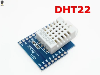AEAK DHT Pro skydas, skirtas D1 mini DHT22 Vienos magistralės skaitmeninis temperatūros ir drėgmės jutiklio modulio jutiklis