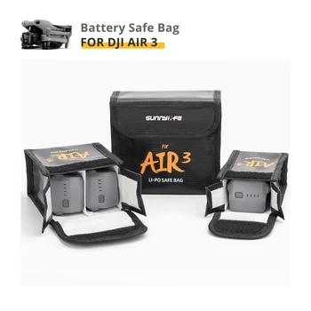 Akumuliatoriaus saugus krepšys DJI AIR 3 radiacinės saugos sprogimui saugus ir nešiojamas LI-PO baterijų krepšys 