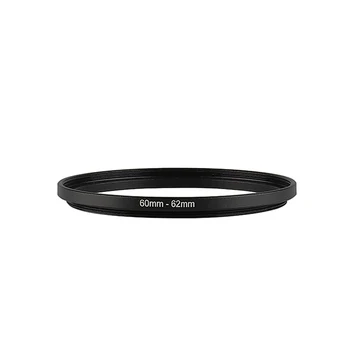 Aliuminio juodas pakopinio pakėlimo filtro žiedas 60mm-62mm 60-62mm 60-62 filtro adapterio objektyvo adapteris, skirtas Canon Nikon Sony DSLR fotoaparato objektyvui