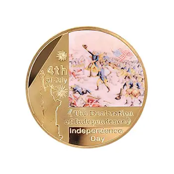 Amerikos nepriklausomybės metinės moneta Jungtinių Amerikos Valstijų meno dovana Laisvės statula Metalinė proginių monetų partija palankiai vertina dovanas