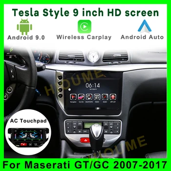Android 9.0 automobilinis radijas multimedijos DVD grotuvas LCD AC Maserati GT GC GranTurismo 2007-2017 automobilių GPS navigacija Stereo Carplay