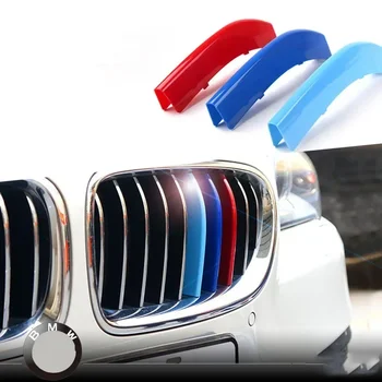 Angelguoguo 3D automobilių grotelių sportinės juostelės ABS lipdukas tinka 2014-2015 BMW 5 serijos 528li 525li