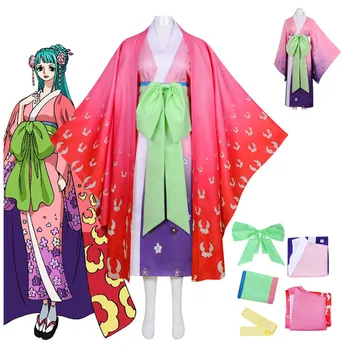 Anime Kozuki Hiyori Cosplay kostiumas Kimono Helovino karnavalo kamuolio uniforma Rožinio rašto kostiumas Paltas Sijonas Peteliškės diržas COS